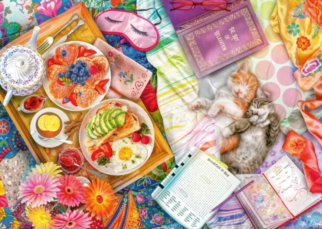Schmidt Kattenpuzzels>: Aimee Stewart - Sunday Breakfast (1000) Legpuzzel