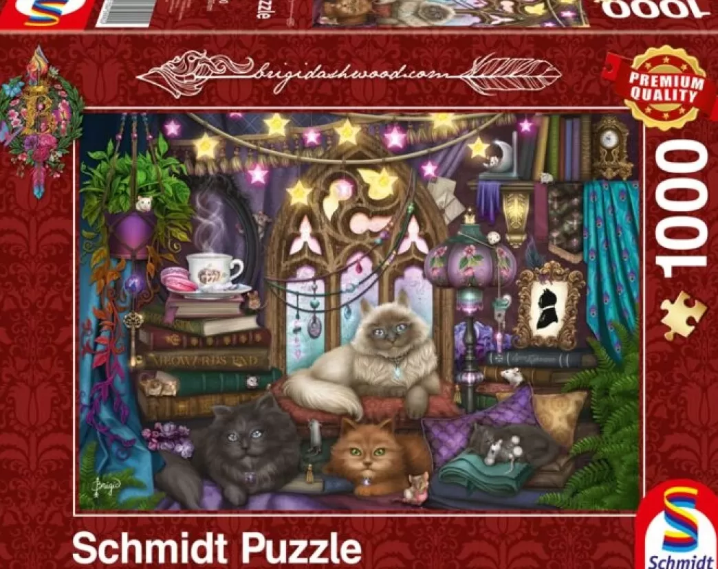 Schmidt Kattenpuzzels>: Brigid Ashwood - Cats And Sofa (1000) Kattenpuzzel