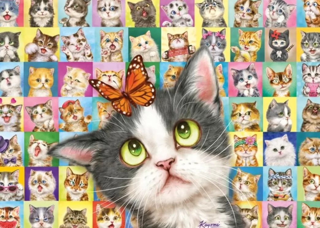 Schmidt Kattenpuzzels>: Cat Mimic (1000) Kattenpuzzel