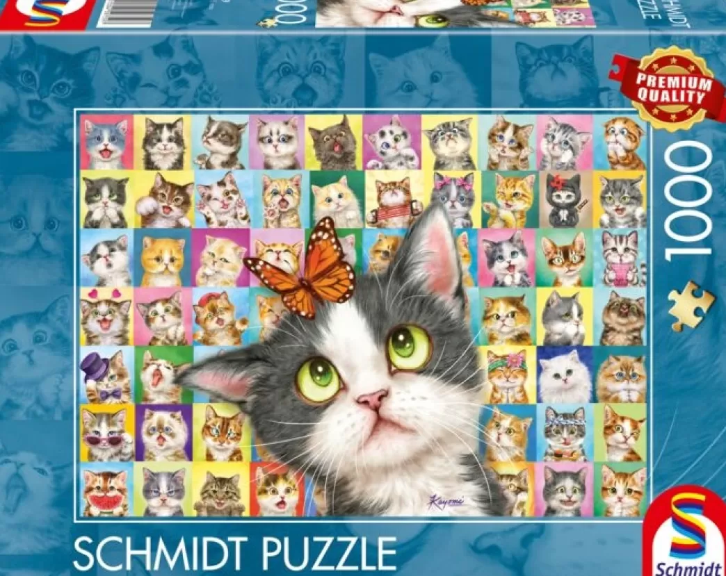 Schmidt Kattenpuzzels>: Cat Mimic (1000) Kattenpuzzel