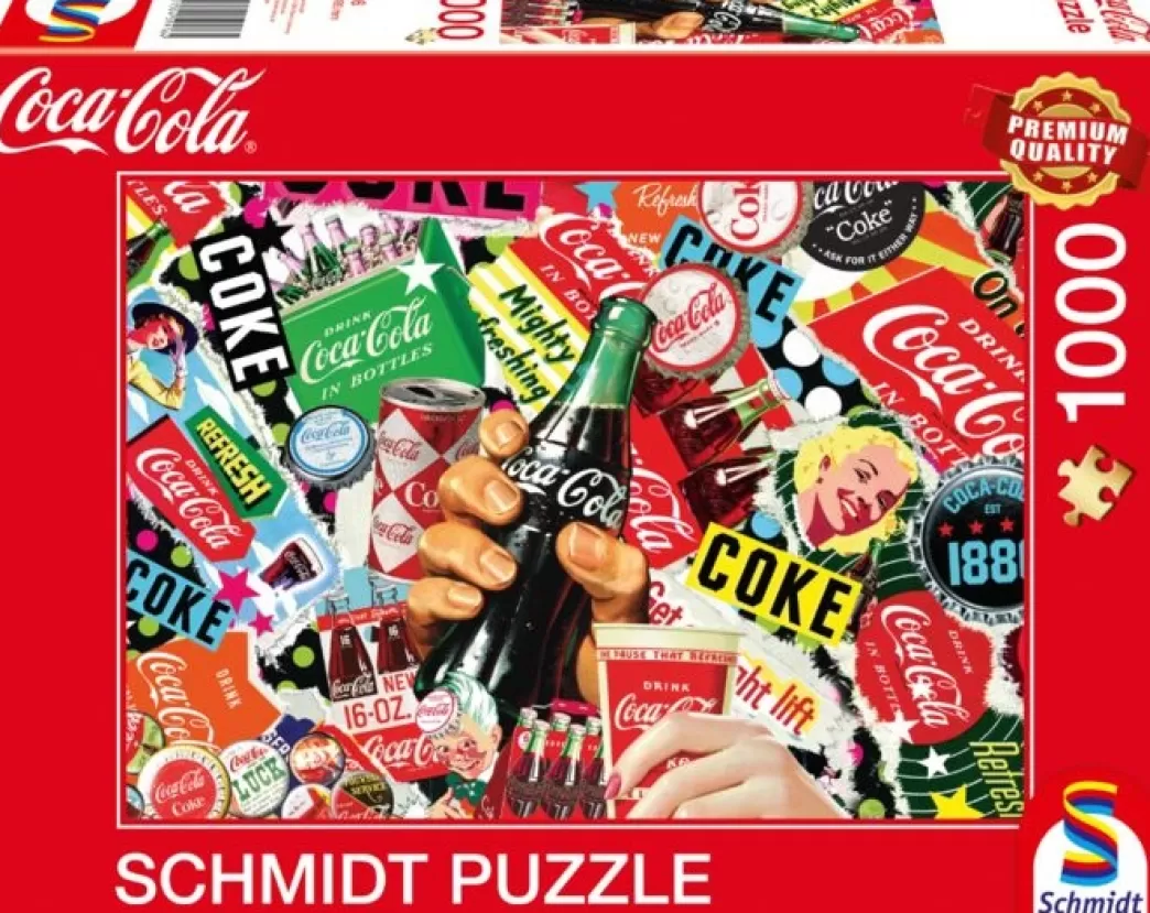 Schmidt Collage Puzzels>: Coca Cola - Coke It Is (1000) Legpuzzel