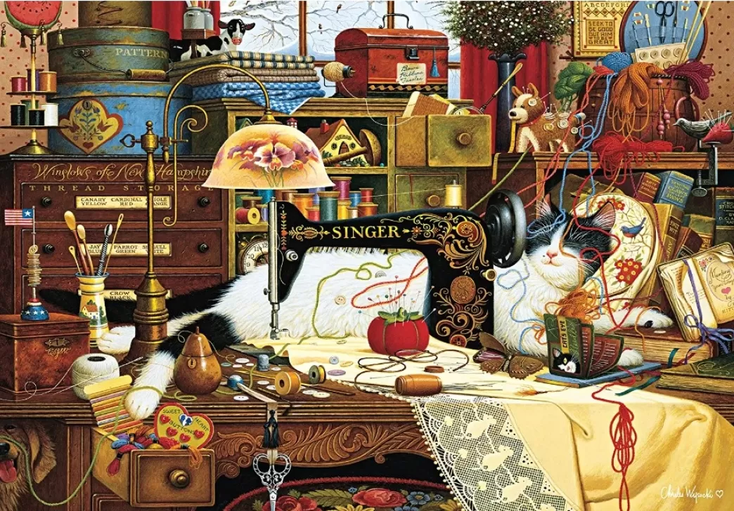 Schmidt Kattenpuzzels>: Maggie De Chaoot (1000) Kattenpuzzel