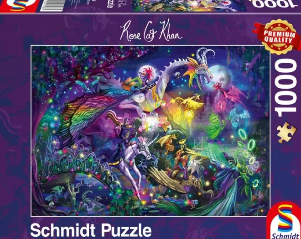 Schmidt Fantasy Puzzels>: Rose Cat Khan - Summer Night Circus (1000) Fantasypuzzel