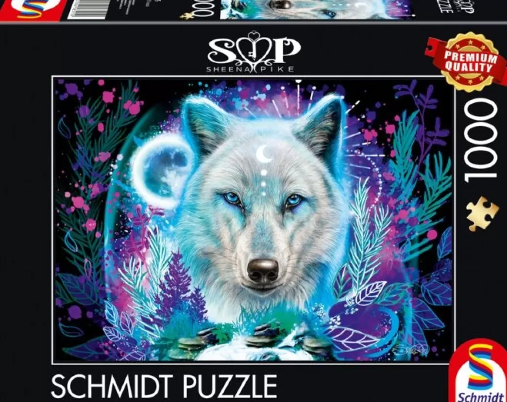 Schmidt Wolvenpuzzels>: Sheena Pika - Neon Arctic Wolf (1000) Legpuzzel