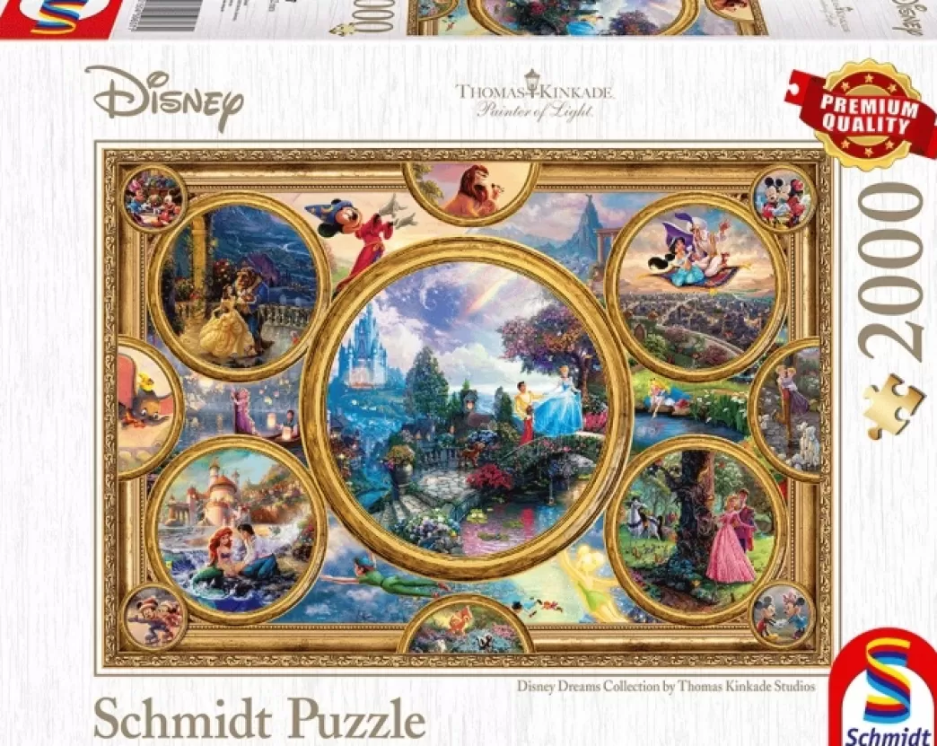 Schmidt Collage Puzzels>: Thomas Kinkade - Disney Collage (2000) Legpuzzel
