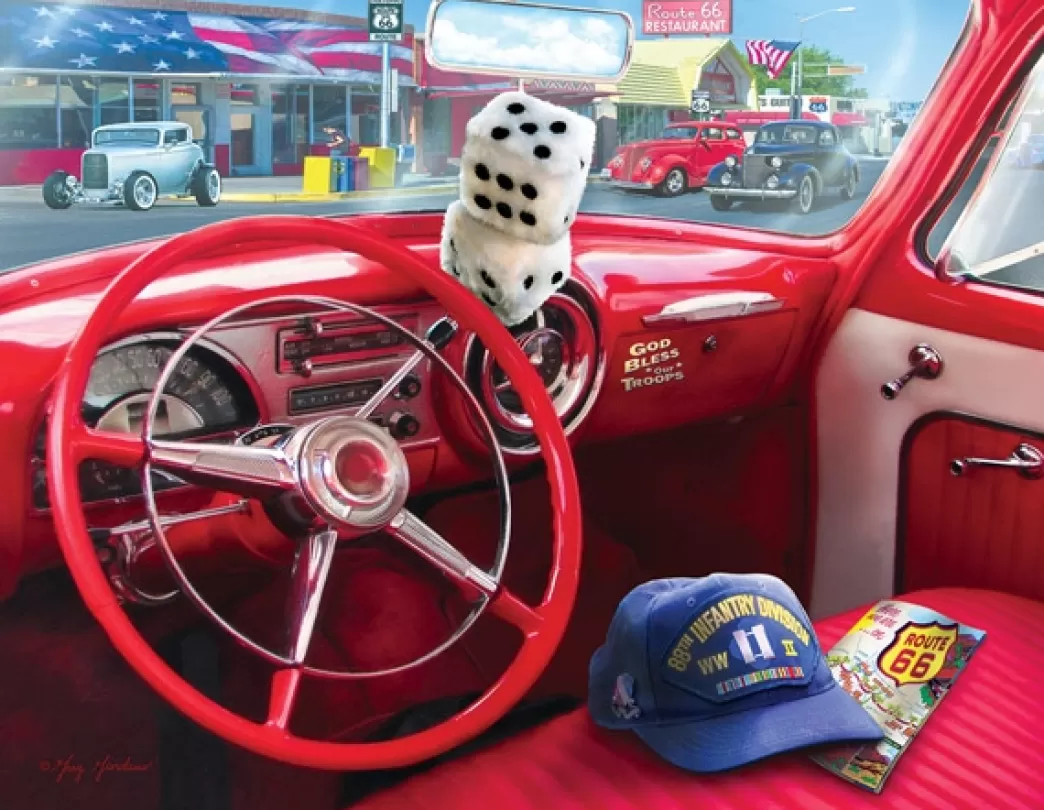 SunsOut Autopuzzels>: American Car (1000Xl) Legpuzzel