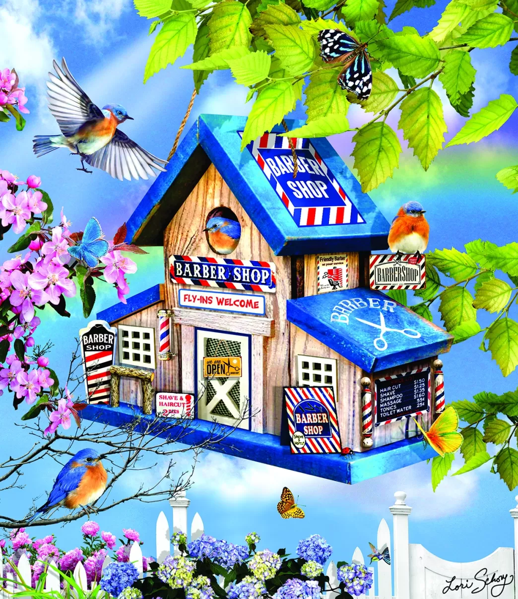 SunsOut Vogelpuzzels>: Barber Shop (550) Legpuzzel
