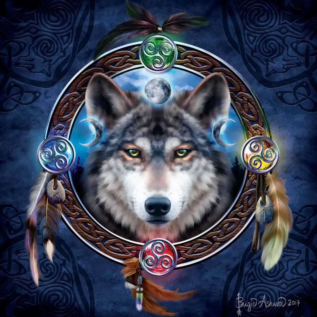 SunsOut Wolvenpuzzels>: Celtic Wolf Guide (1000) Wolvenpuzzel