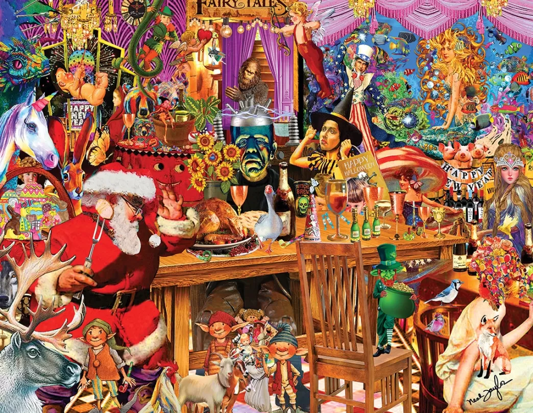 SunsOut Collage Puzzels>: Fairy Tale Collage (1000Xl) Legpuzzel