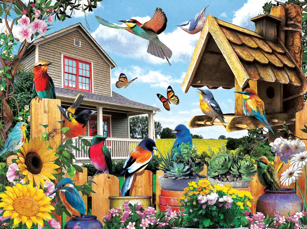 SunsOut Vogelpuzzels>: Gathering For Summer (1000) Vogelpuzzel