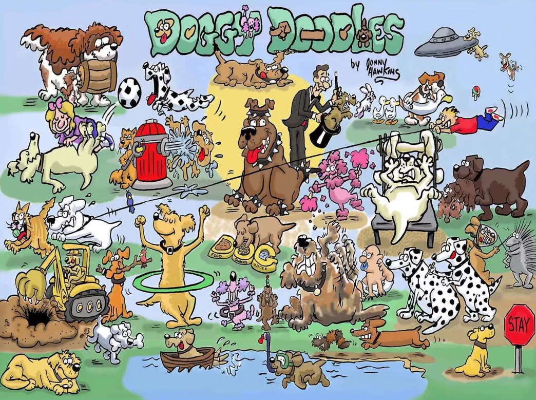 SunsOut Hondenpuzzels>: Goodway - Doggy Doodle (1000) Legpuzzel