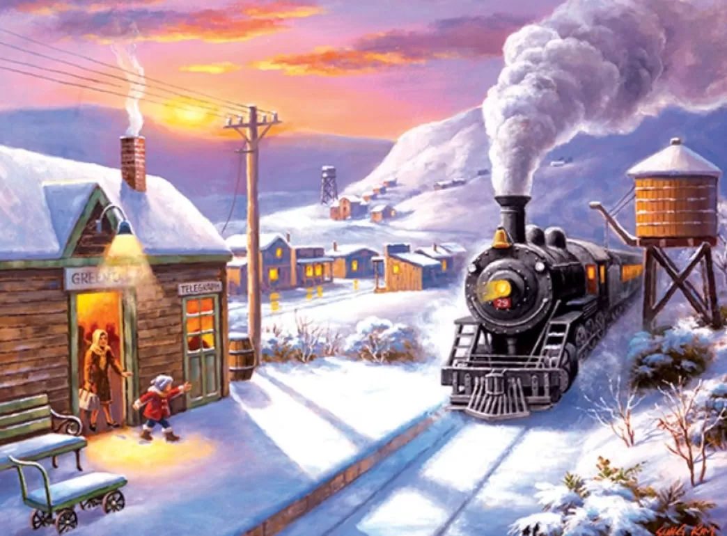 SunsOut Treinpuzzels>: Greenville Depot (300Xl) Treinpuzzel