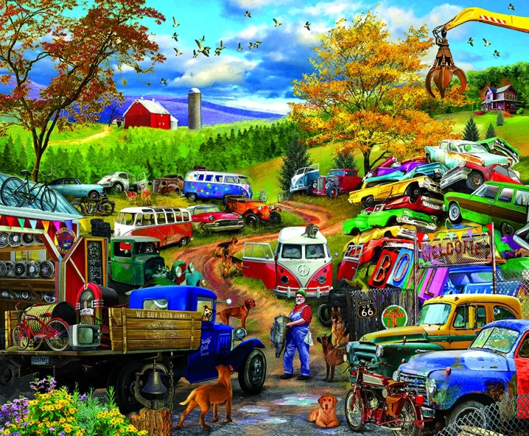 SunsOut Volkswagen Puzzels>: Junkyard Tour (1000) Autopuzzel