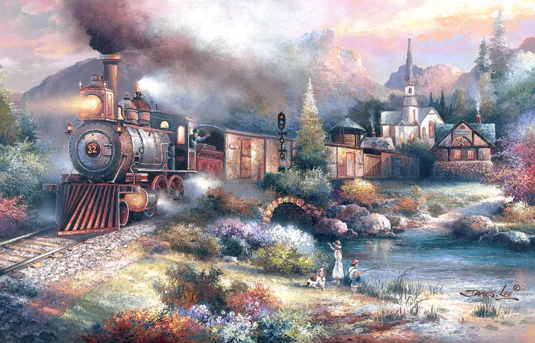 SunsOut Treinpuzzels>: Maryland Mountain Express (1000) Treinpuzzel