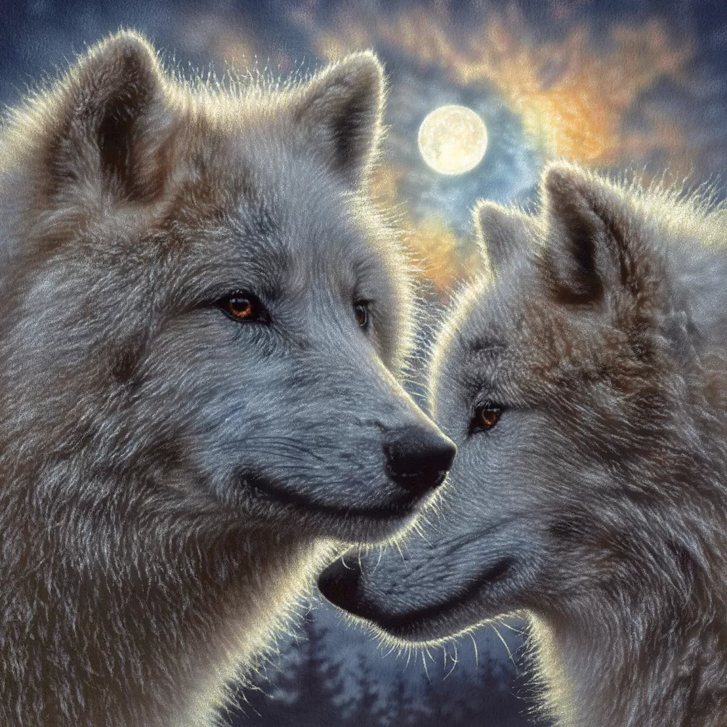 SunsOut Wolvenpuzzels>: Moonlight Mates (500Xl) Wolvenpuzzel