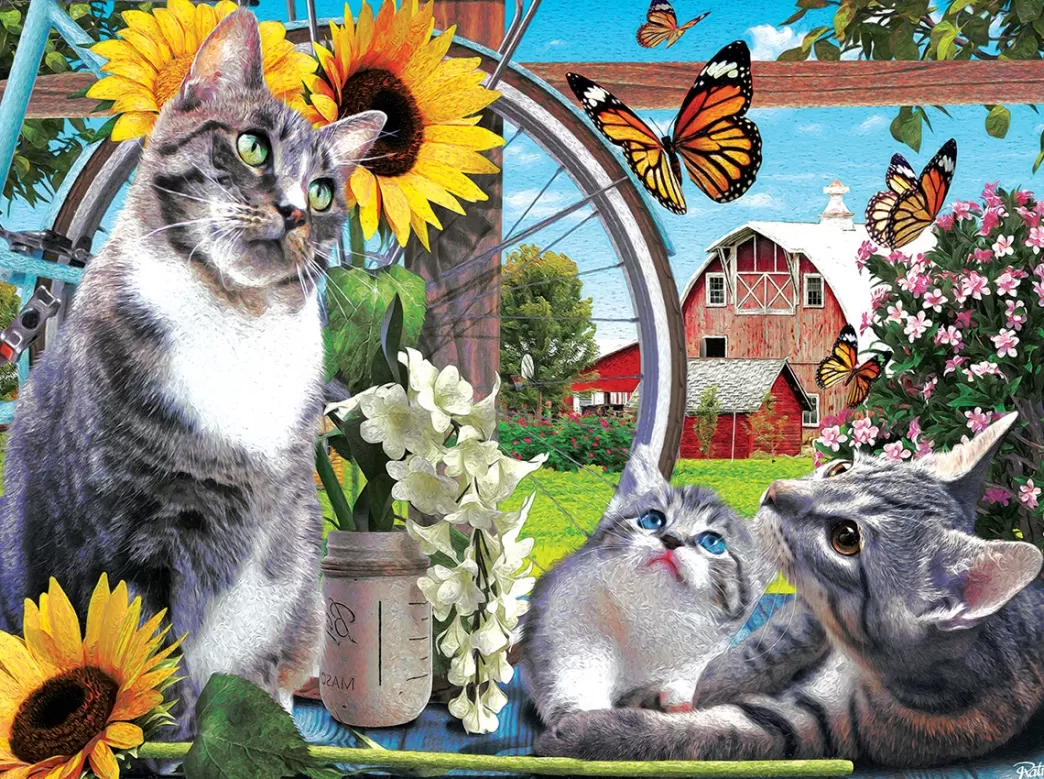 SunsOut Kattenpuzzels>: Out Of Reach (1000) Kattenpuzzel