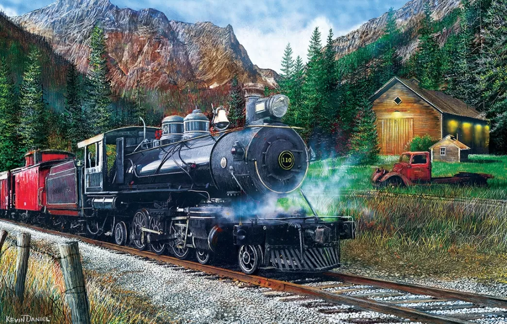 SunsOut Treinpuzzels>: The Leinad Express (1000) Treinpuzzel