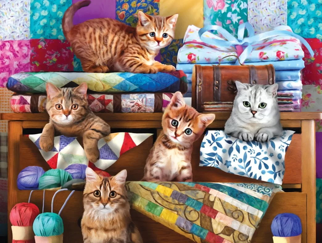 SunsOut Kattenpuzzels>: We Wanna Play (1000) Kattenpuzzel