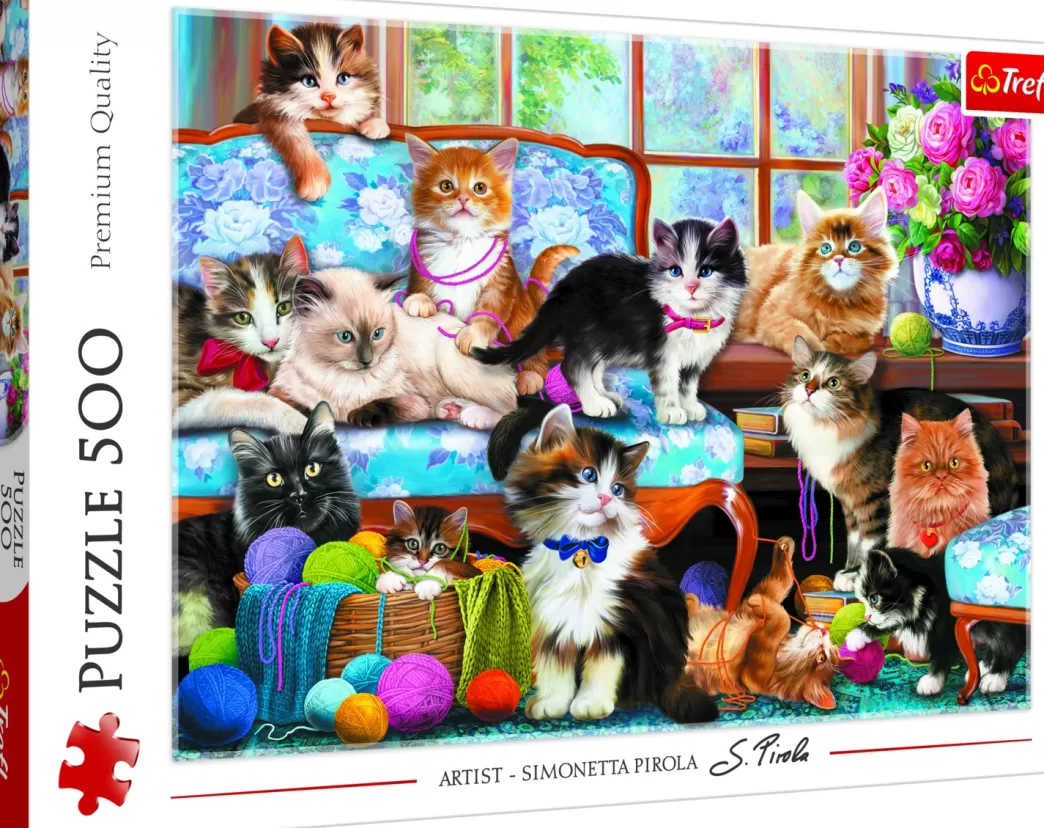 Trefl Kattenpuzzels>: Cat Family (500) Kattenpuzzel