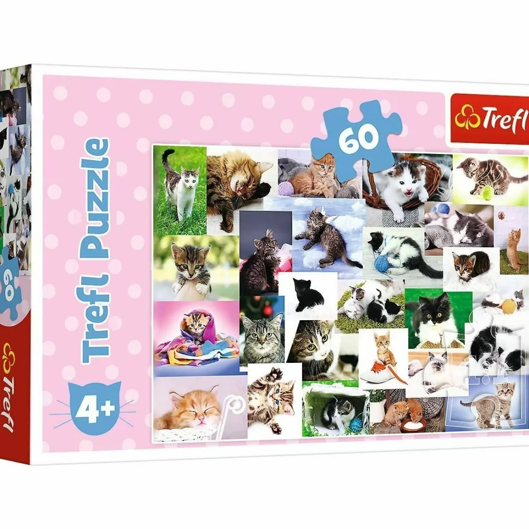 Trefl Kattenpuzzels>: Cats World (60) Kinderpuzzel
