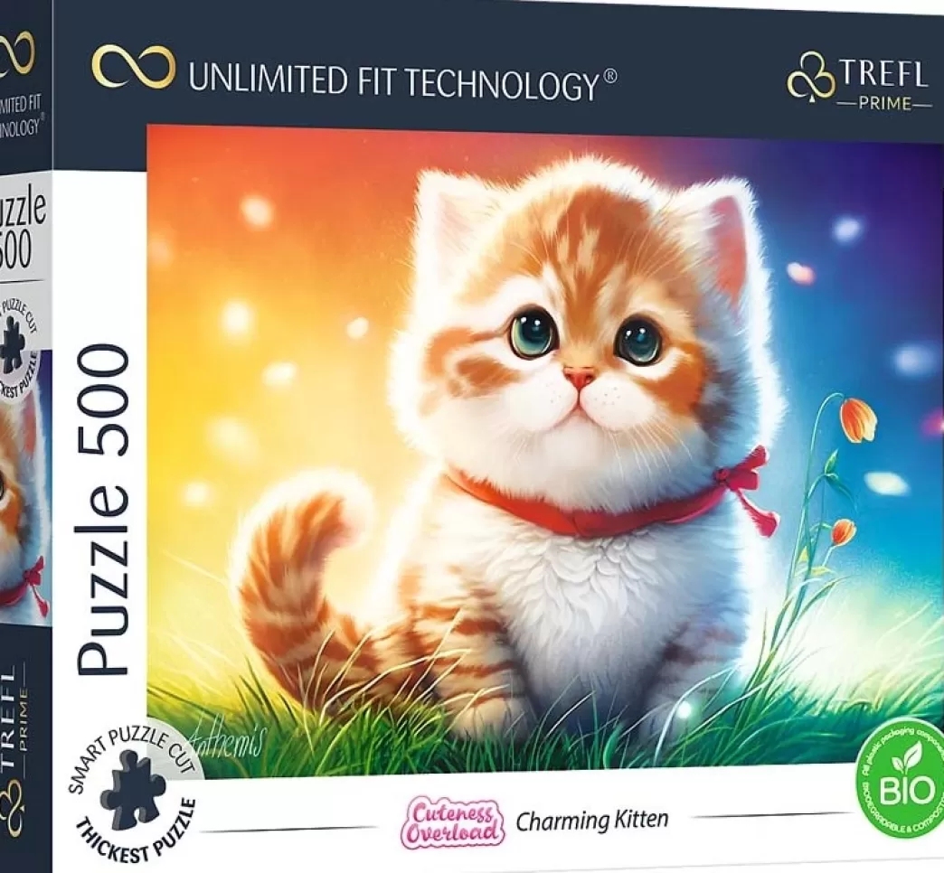 Trefl Kattenpuzzels>: Charming Kitten (500) Kattenpuzzel
