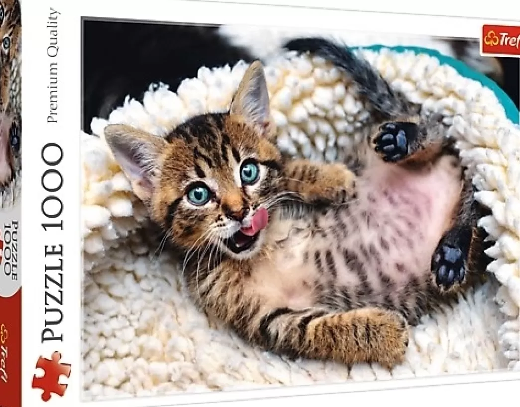 Trefl Kattenpuzzels>: Cheerful Kitten (1000) Kattenpuzzel