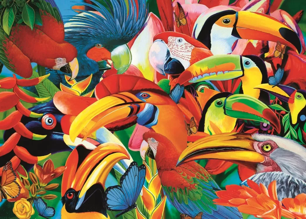 Trefl Vogelpuzzels>: Colourful Birds (500) Vogelpuzzel