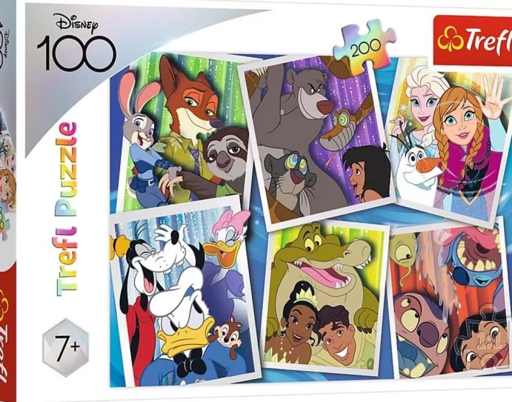 Trefl Collage Puzzels>: Disney Heroes (200) Kinderpuzzel