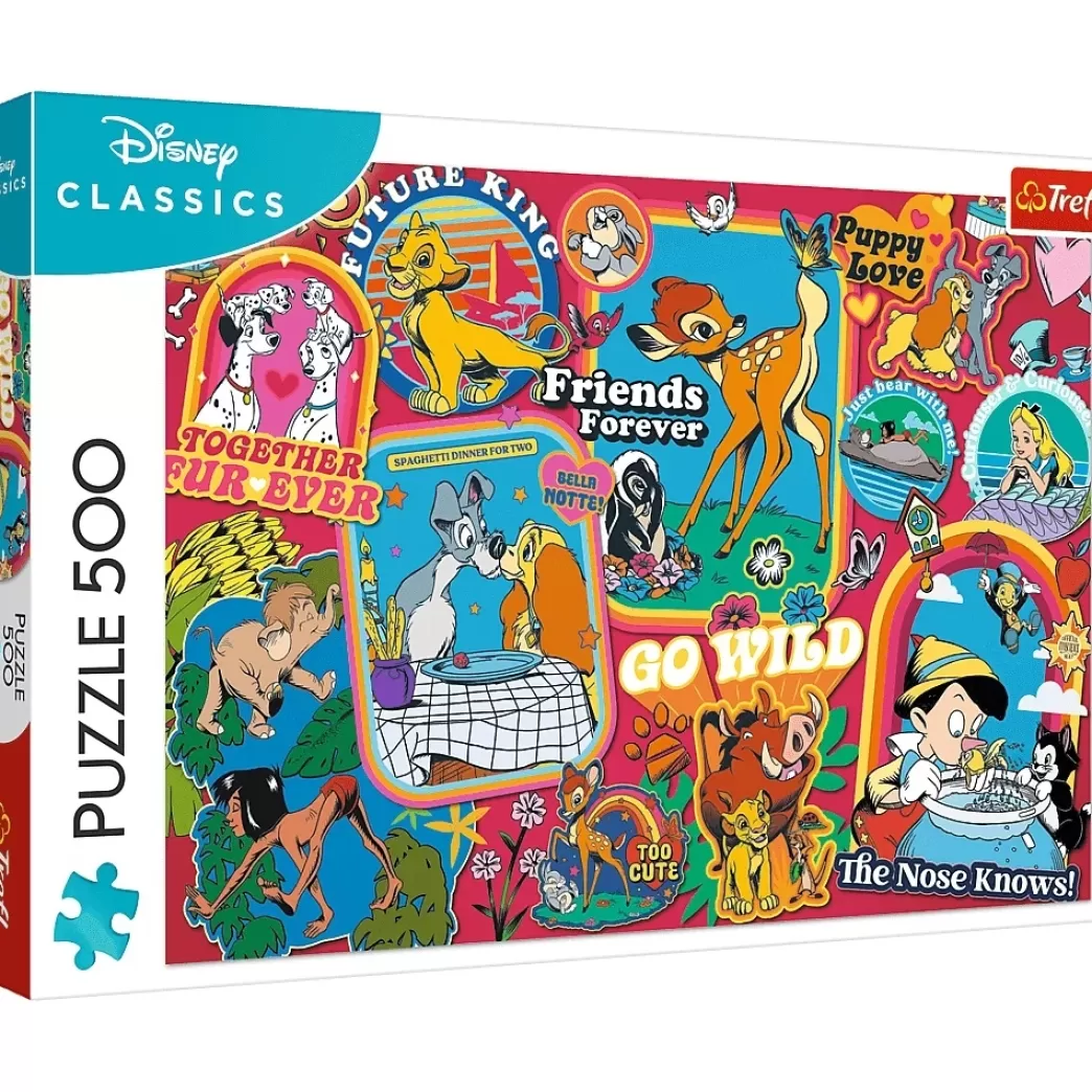 Trefl Collage Puzzels>: Disney Over The Years (500) Disneypuzzel