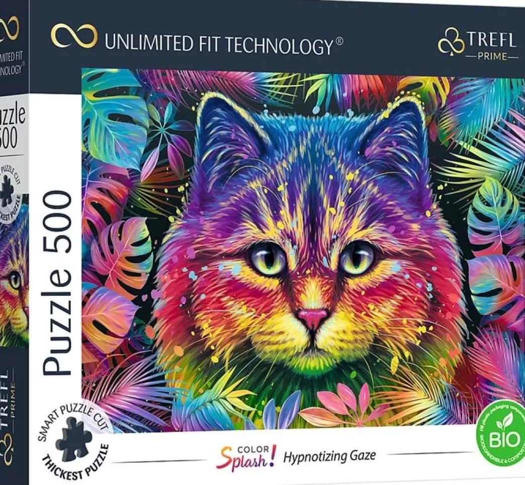 Trefl Kattenpuzzels>: Hypnotizing Gaze (500) Kattenpuzzel