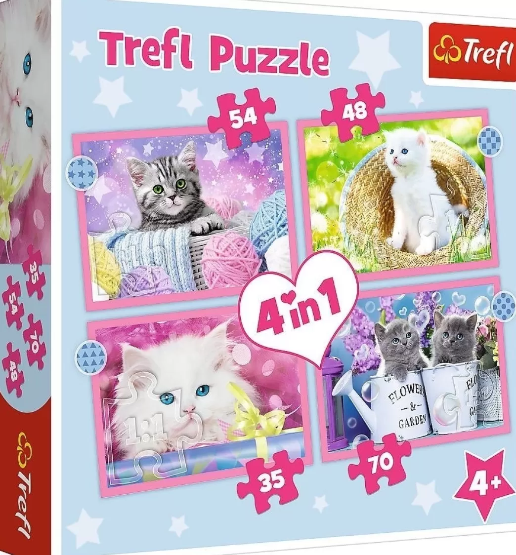 Trefl Kattenpuzzels>: Katjes (35/48/54/70) Kinderpuzzels