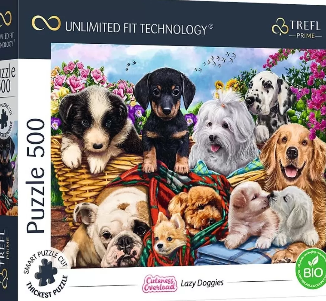 Trefl Hondenpuzzels>: Lazy Doggies (500) Hondenpuzzel