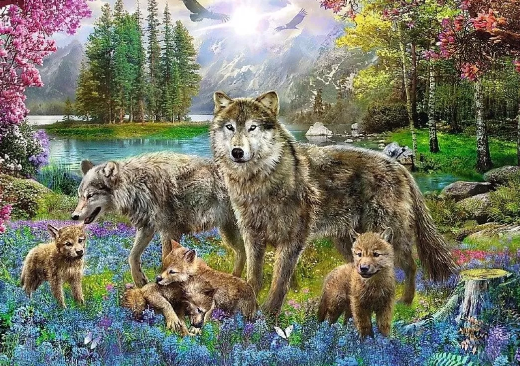 Trefl Wolvenpuzzels>: Lupine Family (1000) Wolvenpuzzel