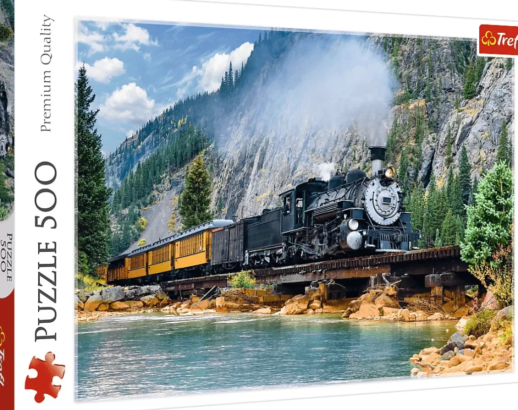 Trefl Treinpuzzels>: Mountain Train (500) Treinpuzzel