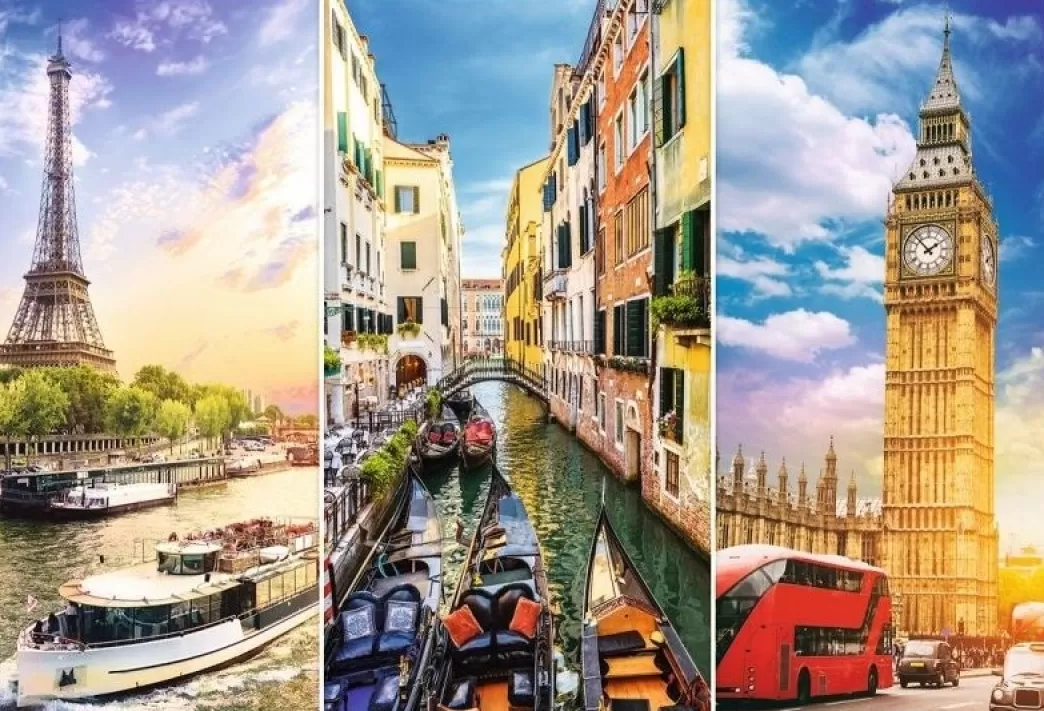 Trefl Collage Puzzels>: Trip Around Europe (4000) Legpuzzel