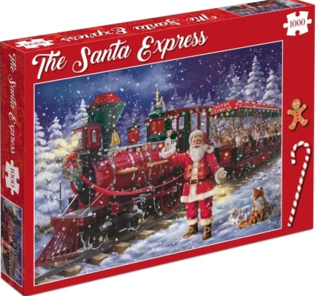Tucker's Fun Factory Treinpuzzels>: The Santa Express (1000) Kerstpuzzel