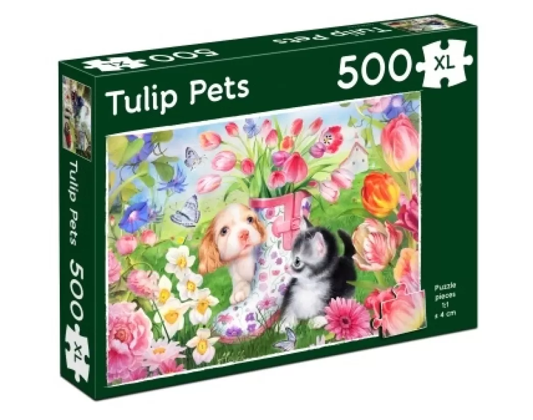 Tucker's Fun Factory Kattenpuzzels>: Tulip Pets (500Xl) Lentepuzzel