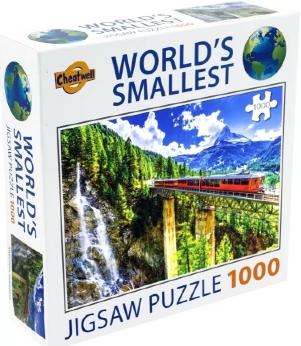 Tucker's Fun Factory Treinpuzzels>World's Smallest Puzzles - Matterhorn (1000) Minipuzzel